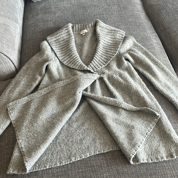 Super Cozy Grey Maternity Sweater - Picture 2 of 5